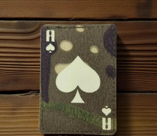 Chevron Laser Cut Coyote Playing Card.💛💙