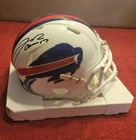 Josh Allen #17 Buffalo Bills WHITE Signed Autographed Mini Helmet 5 STAR COA