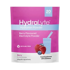 Hydralyte Effervescent Electrolytes Powder Sachets - 20 Flavoured Sticks -