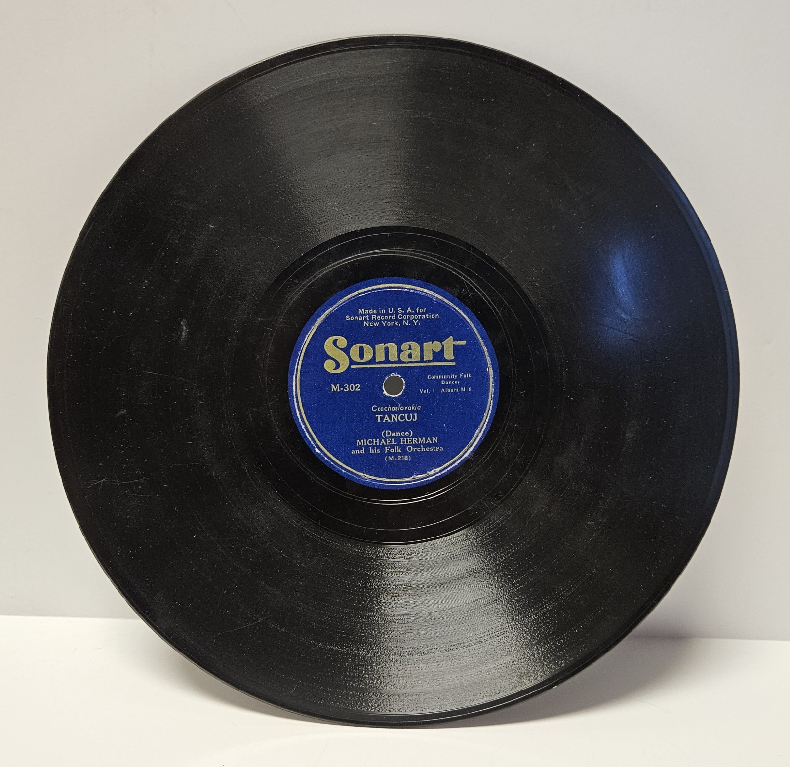 78 RPM Michael Herman TANCUJ, MEITSCHI PUTZ DI Sonart M-302 Swiss Czechoslovakia