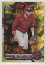 2022 Bowman Chrome Draft Sapphire Edition Yellow /99 Sonny DiChiara #BDC-16 18vm