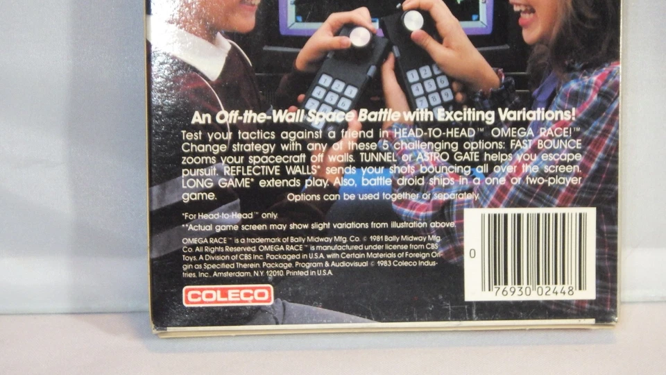 ORIG. NOS FACTORY SEALED COLECO VISION OMEGA RACE Bally Midway Video Game - b2 - Image 4 of 4