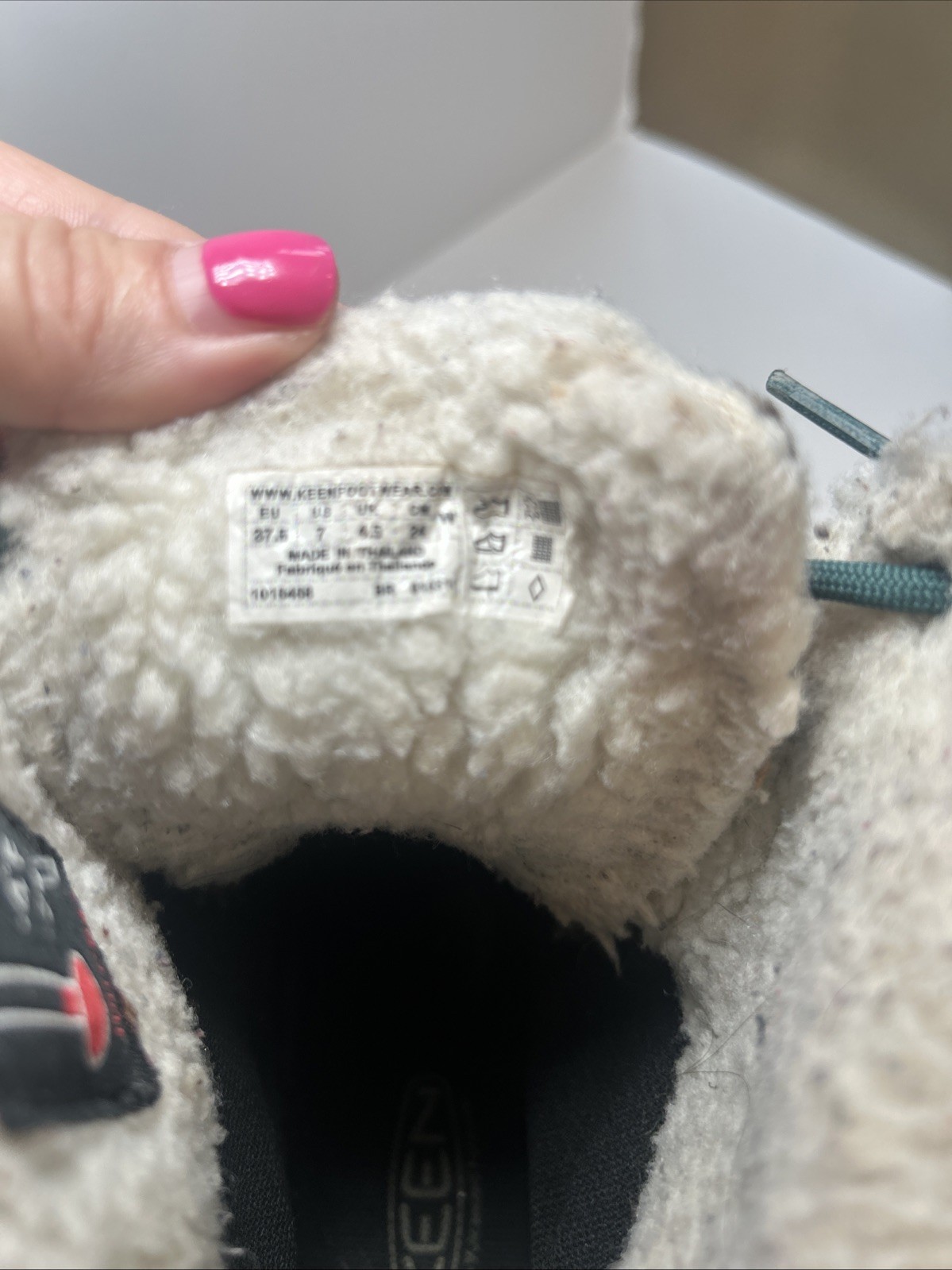 Stivali Keen Elsa Mid foderati sherpa impermeabili marrone verde caldi outdoor taglia 7