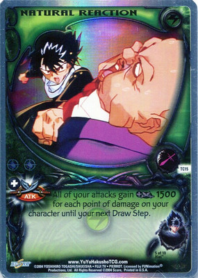 Natural Reaction - TC15 - Double Rainbow Foil - 1st Edition (Gateway) Yu Yu Haku