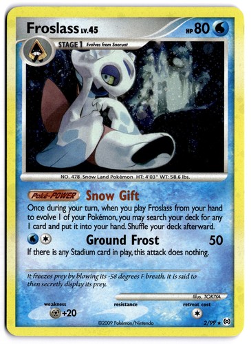 Froslass 2/99 Platinum Arceus Holo Rare