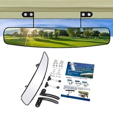 16.5" Wide Rear View Convex Golf Cart Mirror for EZ Go, Club Car, Yamaha