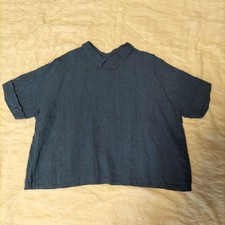 Nest Robe 2 Way Blouse French Linen Collar Size Unknown New Condition