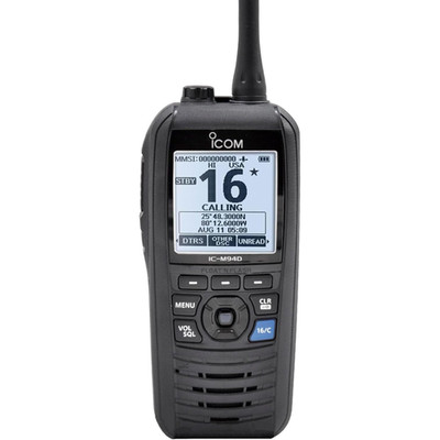 Icom M94D 21 USA VHF Marine Transceiver with DSC & AIS Receiver, Black