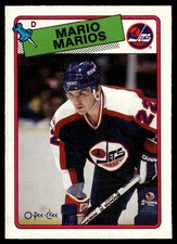 1988-89 O-Pee-Chee Mario Marois Winnipeg Jets #233
