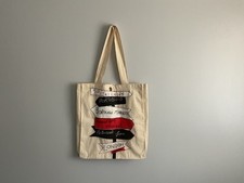 london areas canvas handmade tote bag