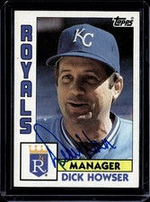 1984 Topps Dick Howser #471 Signed Autograph Baseball Card