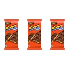 Reese's Peanut Butter Giant Bar - 7.37oz (208g) - Pack of 3 - USA American