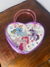 My Little Pony Clear Heart Purse Bag G4 Pinkie Pie Twilight Sparkle Stars VGC