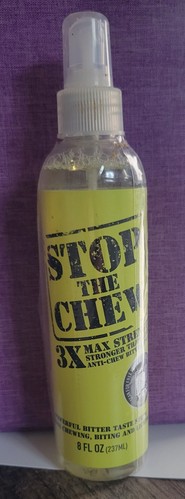 Stop the Chew 3X Strength Anti Chew Bitter Spray Deterrent Dogs & Puppies 8oz