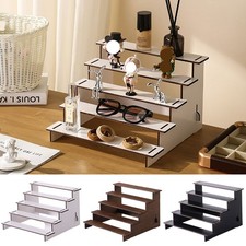 5-Tier Wooden Display Shelf Makeup Organizer Cosmetic Storage Perfume Holder