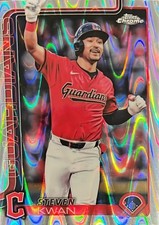 2025 Topps Chrome LogoFractor Edition #202 Steven Kwan