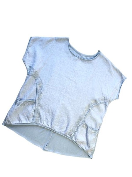Women Ballin Shirt Blue Linen 42 / XL / 50