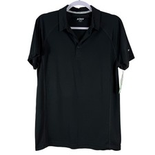 NWT Prince Mens Black Tennis Apparel Match Polo Shirt Size Small UPF MPT11021