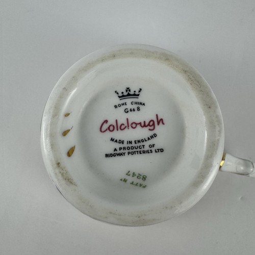 Vintage Colclough Bone China Teacup & Saucer Purple Violets Gold Gilt England - Picture 2 of 14