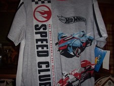 HOT WHEELS BOYS SHORT SLEEVE SHIRT AND PAJAMA SET SIZE SMALL 6-7 GRAY CAR THEME