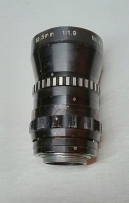 COSMICAR TELEVISION LENS 12.5mm f1.9 1:1.9 C MOUNT CAMERA LENS