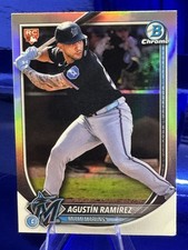 2025 Bowman Chrome Agustin Ramirez Rookie Red Logo Refractor Marlins 💎💎💎
