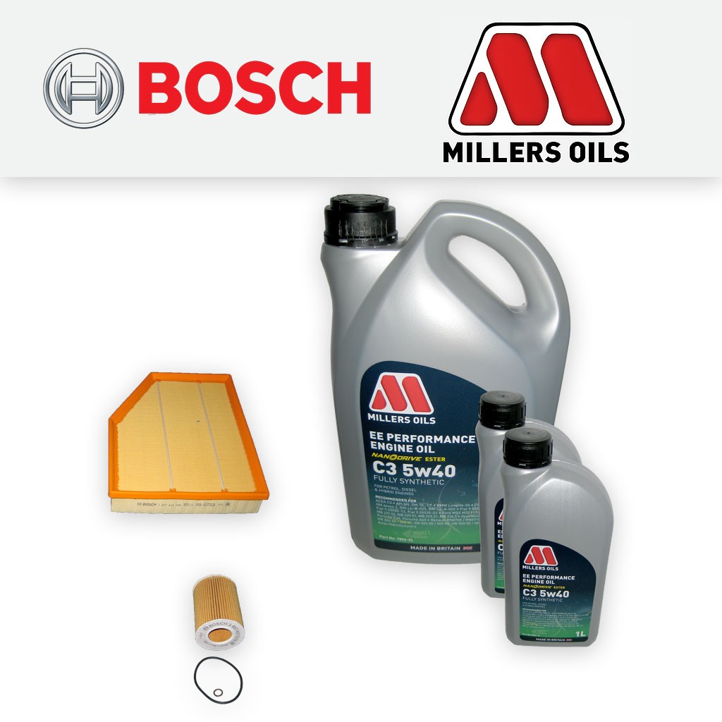 SERVICE KIT for BMW 5 SERIES 520I E60 E61 M54 OIL AIR FILTERS +OIL (2003-2010)