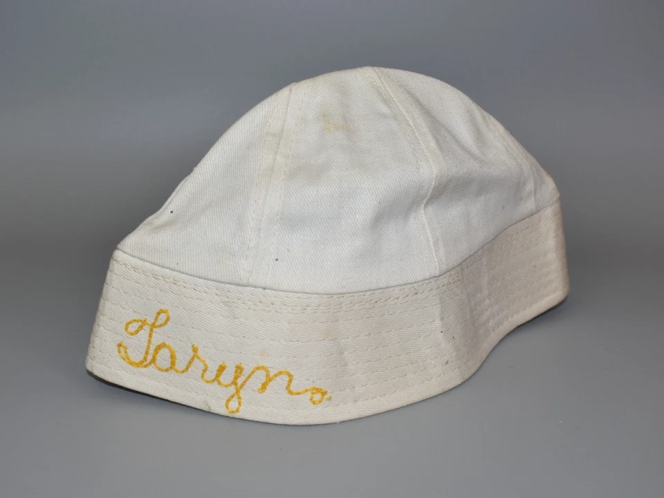 Vintage 1960s Disneyland Felt Letters Bucket Sailor Cap Hat - Image 3 of 4