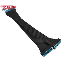 GINTOOYUN USB 3.0 Header Extension Cable, 19/20 Pin 1 to 2 Y Splitter Internal E