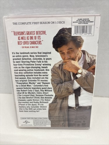 Columbo: Season One (DVD, 1971) 2012 5 Discs - Foto 3 di 4