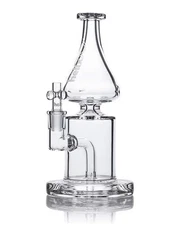 GRAV 8.5" HELIX SMOKE VORTEX RIG WATER BONG - 2 FREE GIFTS - USA - THICK GLASS