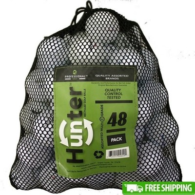 48 Mixed Golf Balls Practice Assorted Brands Styles Value Pack Mesh Bag New