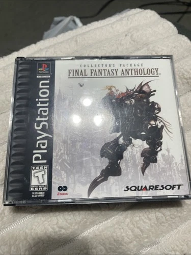Final Fantasy Anthology (Sony PlayStation 1 1999) PS1 Black Label Tested & Works