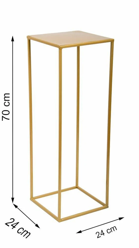 Modern Metall Pflanzenständer gold Blumenständer 70cm PlantStand Pflanzenhocker - Bild 2 von 4