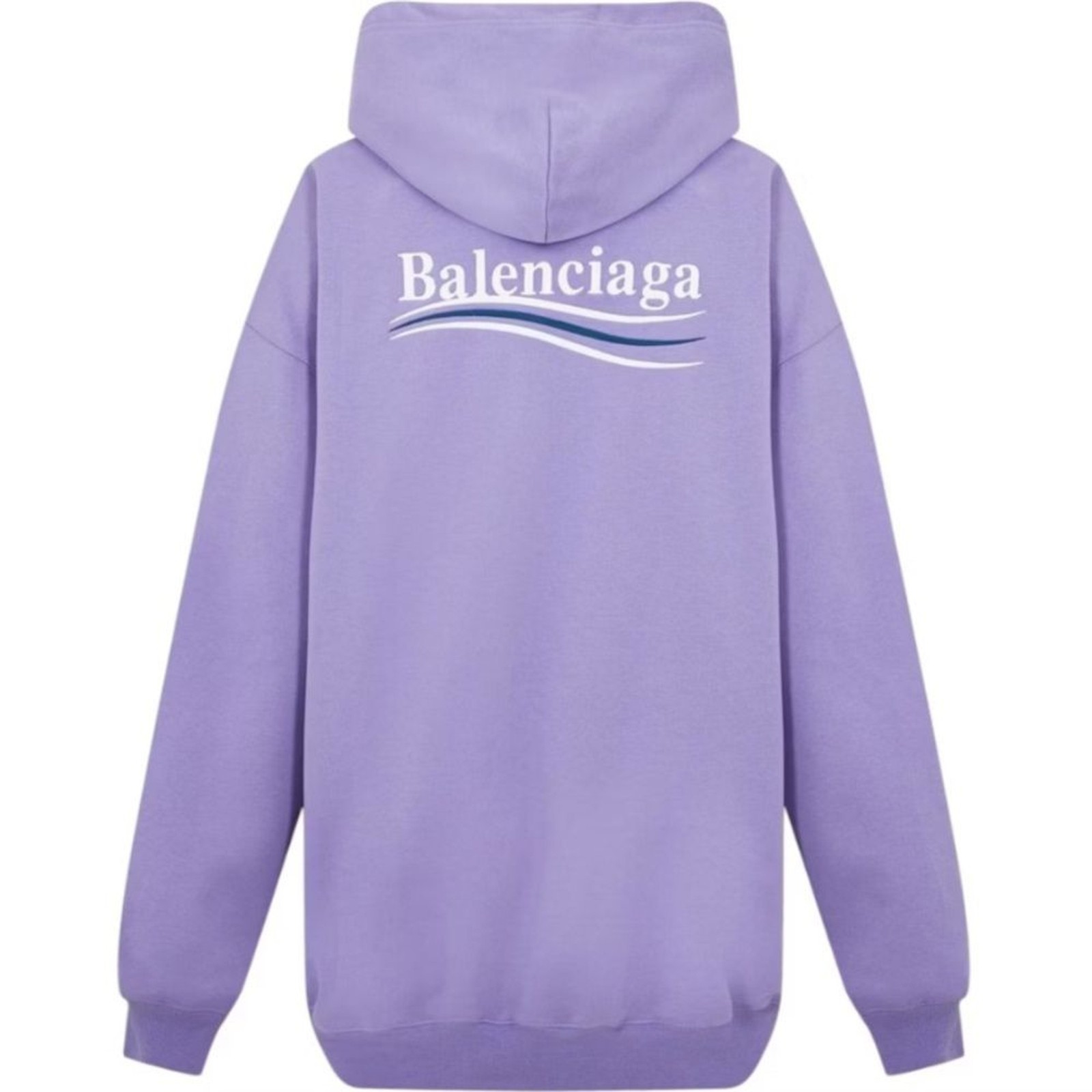RRP US$1,150 NEW Balenciaga Unisex POLITICAL CAMPAIGN HOODIE PURPLE Lilac S