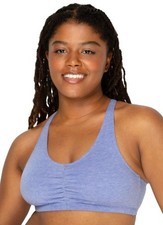 Fruit Of The Loom Shirred Front Racerback Sports Bra - 3 Pack  Sz 34 