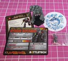 BattleTech Hybrid Rifleman Mech  -- Snord's Irregulars Assault Lance + Cards