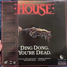 House 1985 Laserdisc Horror Movie William Katt Kay George Wendt Rare OOP Scary