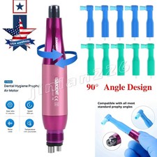 Dental Hygiene Prophy Handpiece Air Motor 4Holes 4:1 Nose Cone 360 Swivel pink