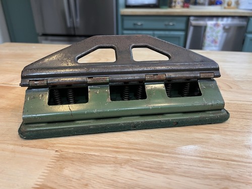 Vintage Boorum & Pease Universal Multiple Punch - Standard  Holepunch Hole Read