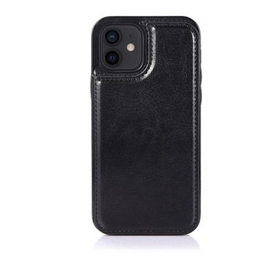 Case For iPhone 14 Pro Max 15 Pro Max Flip Leather Multi Card Phone Case Black