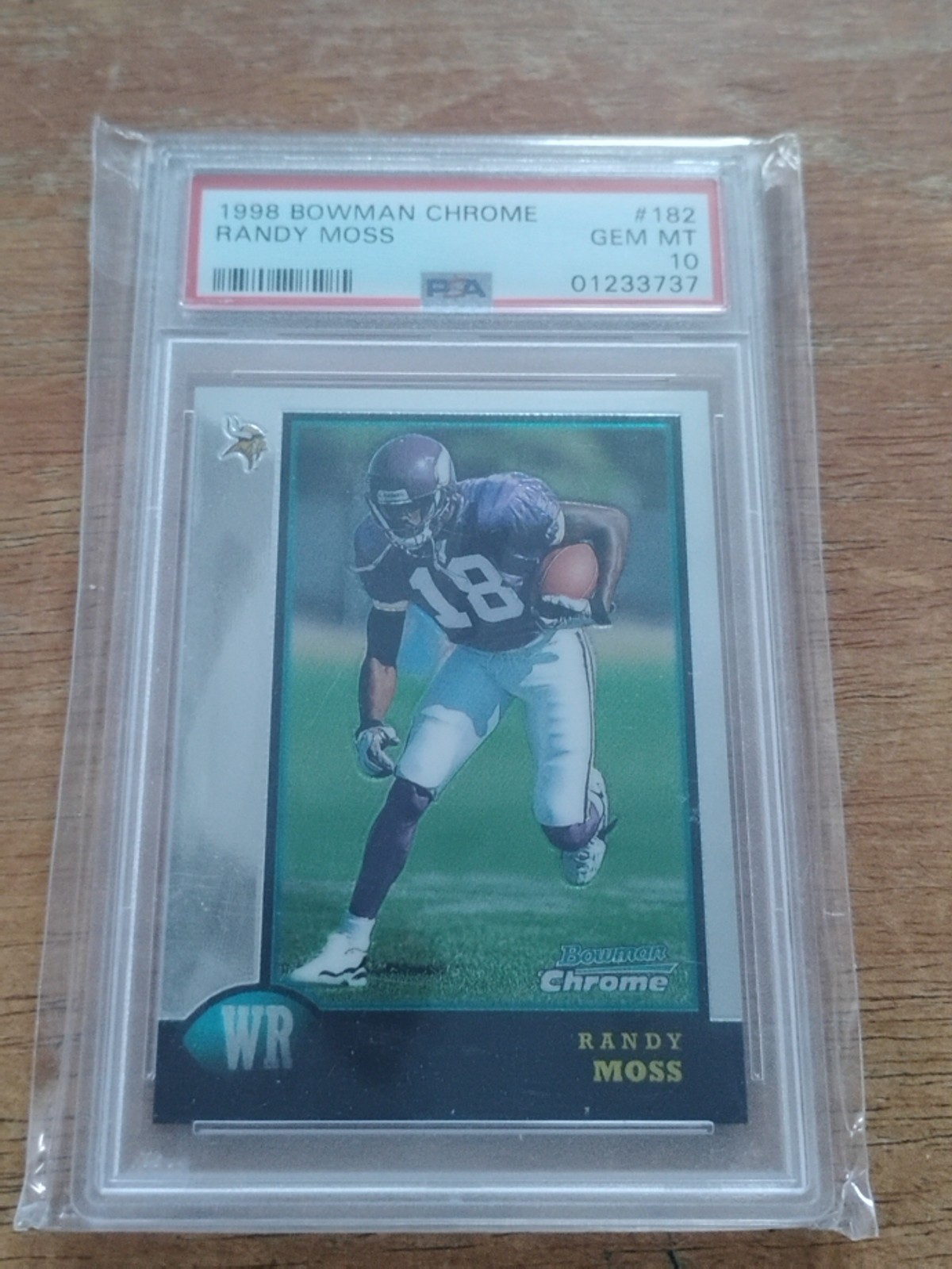 1998 Bowman Chrome Randy Moss #182 (RC) PSA 10 Gem Mint