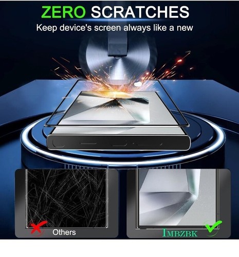 3er-Pack Displayschutzfolie kompatibel mit Samsung Galaxy S24 Ultra Hartglas - Bild 4 von 7