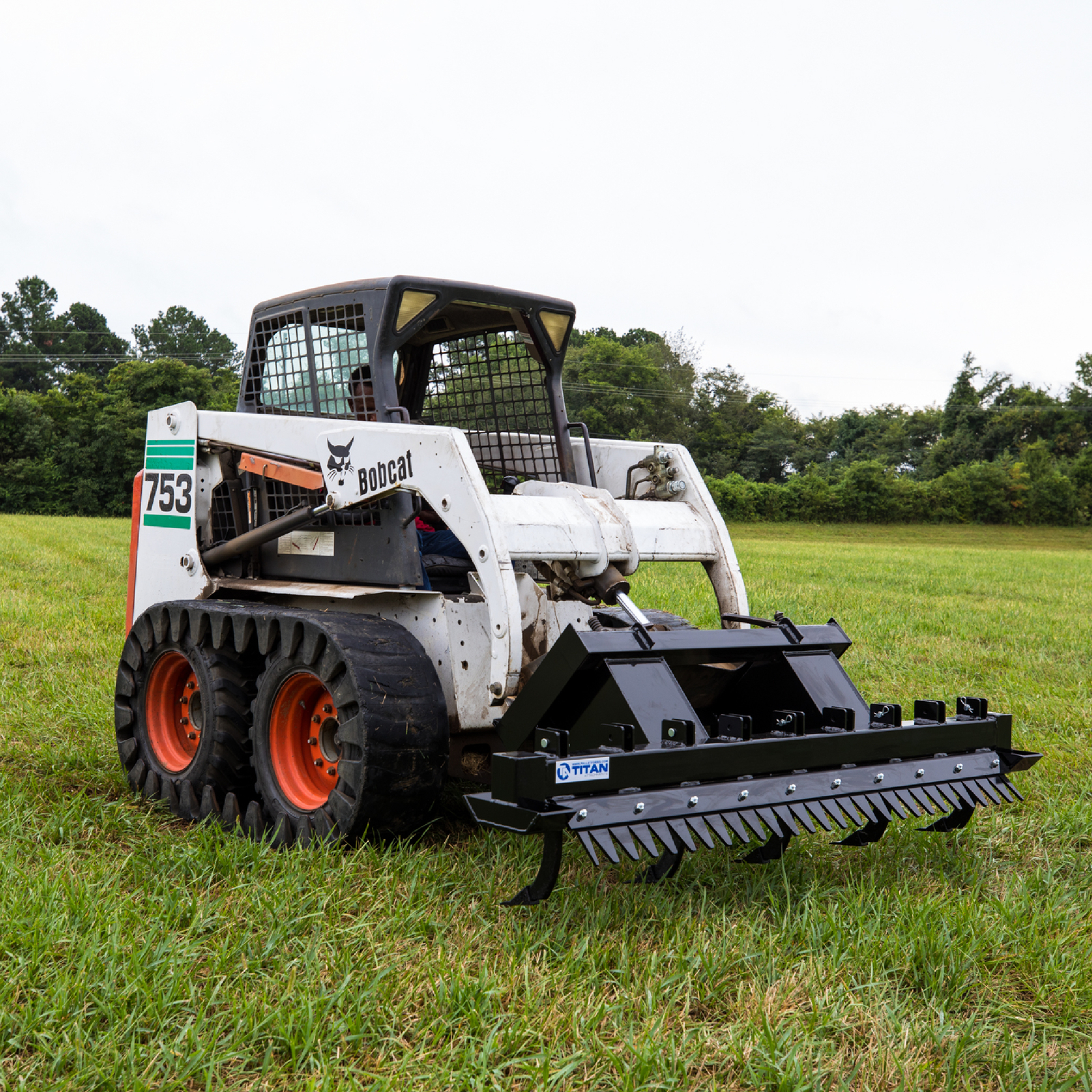 Titan Attachments 72in Ripper Scarifier Skid Steer Attachment, W/Ripper