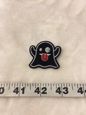 Glow In The Dark Cute Ghost Iron On Patch Halloween Nice New