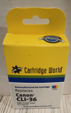 NEW SEALED CARTRIDGE WORLD COLOR INK CARTRIDGE CWC-CL136 FOR CANON CLI-36