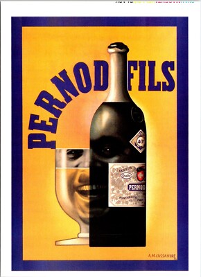 Pernod Liquid Art Dont Compromise Spirit Advertisement Postcard C185