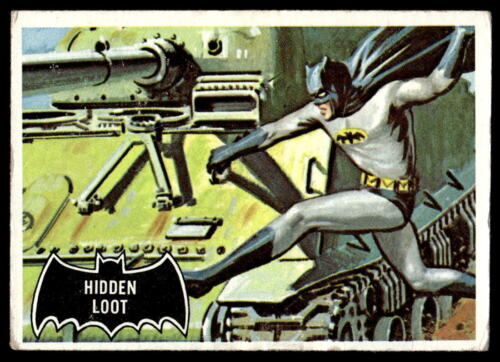 Batman Topps 1966 (logotipo de murciélago negro) #55 botín oculto no_deportivo