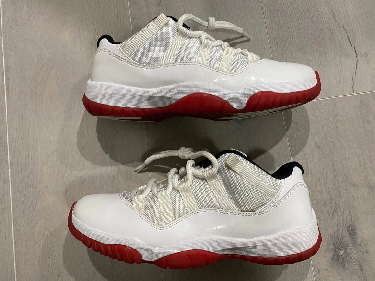Jordan 11 low red bottom sale