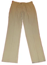 NWT Scott Barber Mens Size 36 Khaki Casual Dress Pants Unhemmed